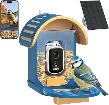 Smart Bird Feeder with Camera  2.5K AI Bird Identification Solar Camera